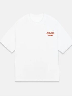 NWT White Graphic Crewneck T-Shirt - Less Pickle More Tennis